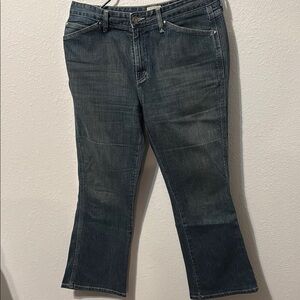 L.L. Bean Women's Boot Cut Jeans in Dark Blue